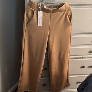 Dear Scarlet Tan Wide-Leg Pants
